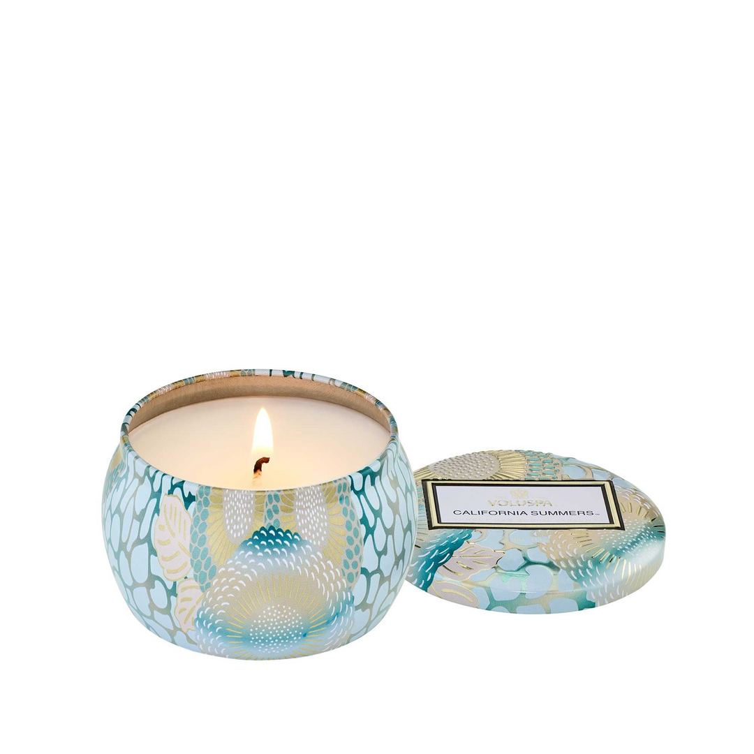 CALIFORNIA SUMMERS MINI TIN CANDLE - Kingfisher Road - Online Boutique
