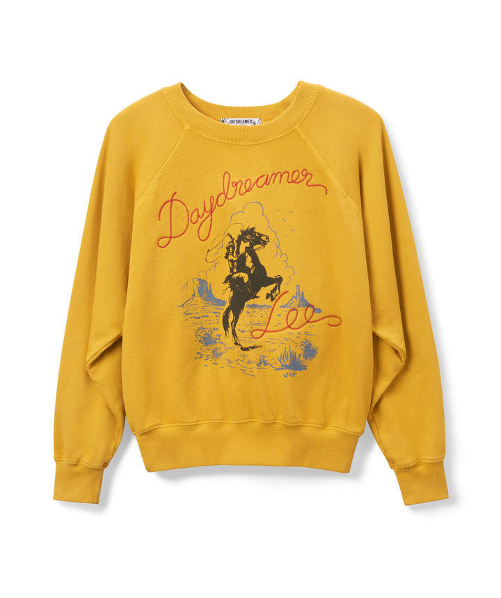 DAYDREAMER X LEE MONUMENT RAGLAN CREW-GOLDEN DAZE - Kingfisher Road - Online Boutique