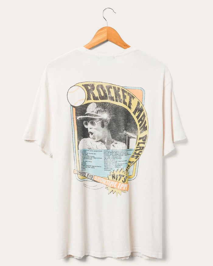 Junk Food Elton John Baseball T-Shirt