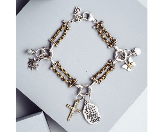 Amor Fati Cross Charm - Kingfisher Road - Online Boutique
