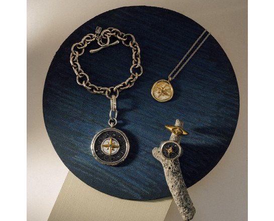 Inner Compass Mini Necklace - Kingfisher Road - Online Boutique