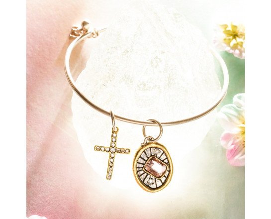 Amor Fati Cross Charm - Kingfisher Road - Online Boutique