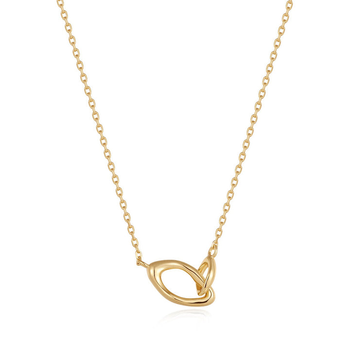 WAVE LINK NECKLACE-GOLD - Kingfisher Road - Online Boutique