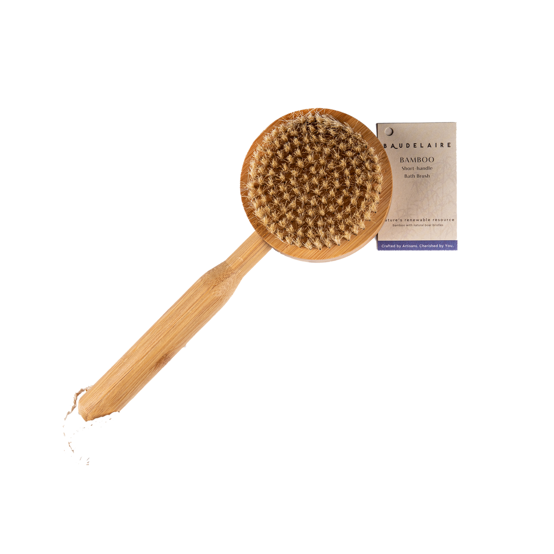 10" BAMBOO HANDLED BATH BRUSH - Kingfisher Road - Online Boutique