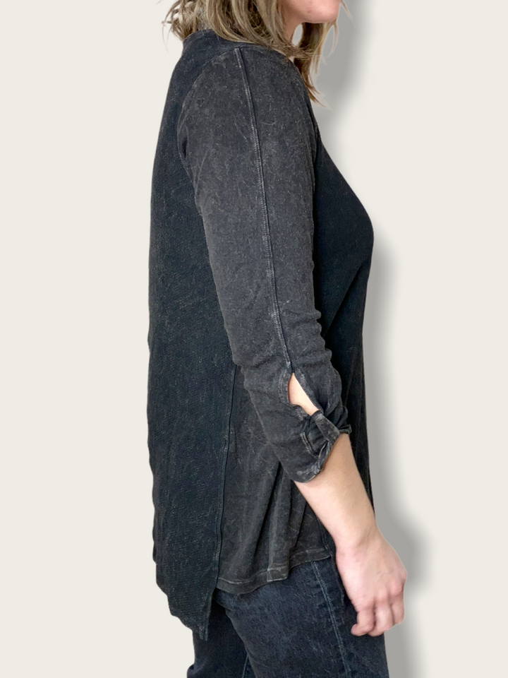 3/4 SLEEVE V-NECK TUNIC - Kingfisher Road - Online Boutique