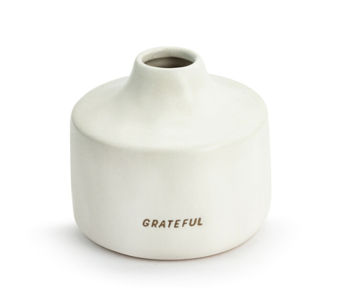 GRATEFUL JUST BECAUSE VASE - Kingfisher Road - Online Boutique