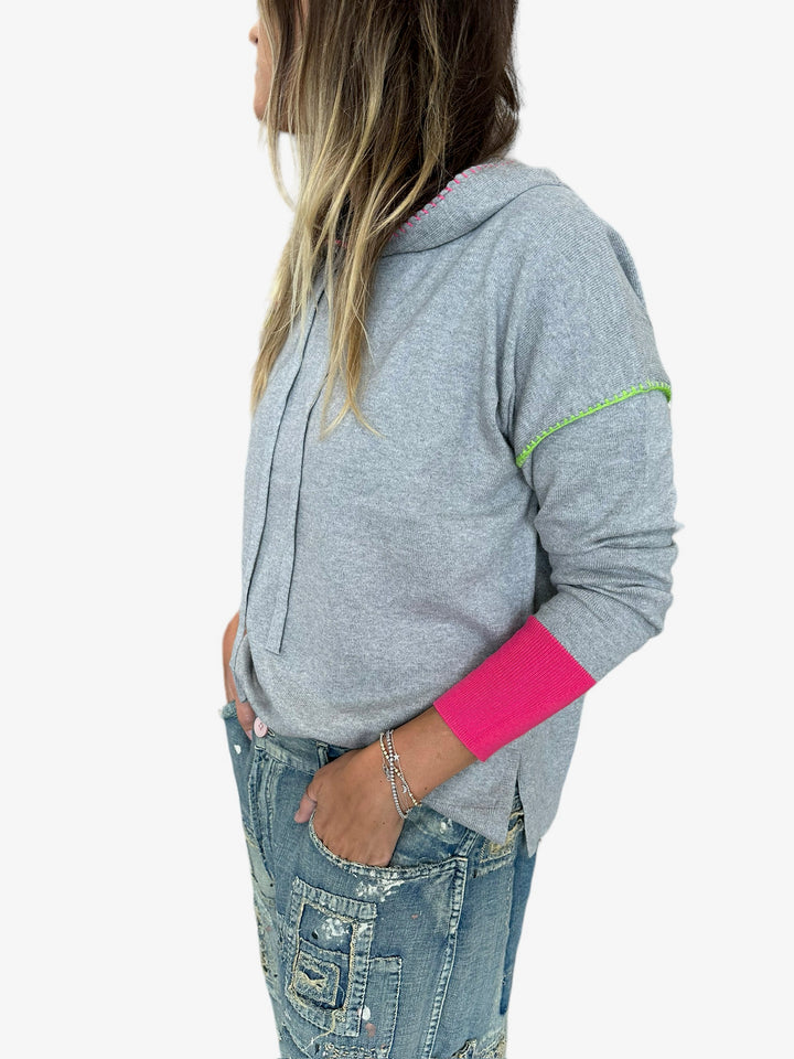 WHIPSTITCH HOODIE - HEATHER - Kingfisher Road - Online Boutique