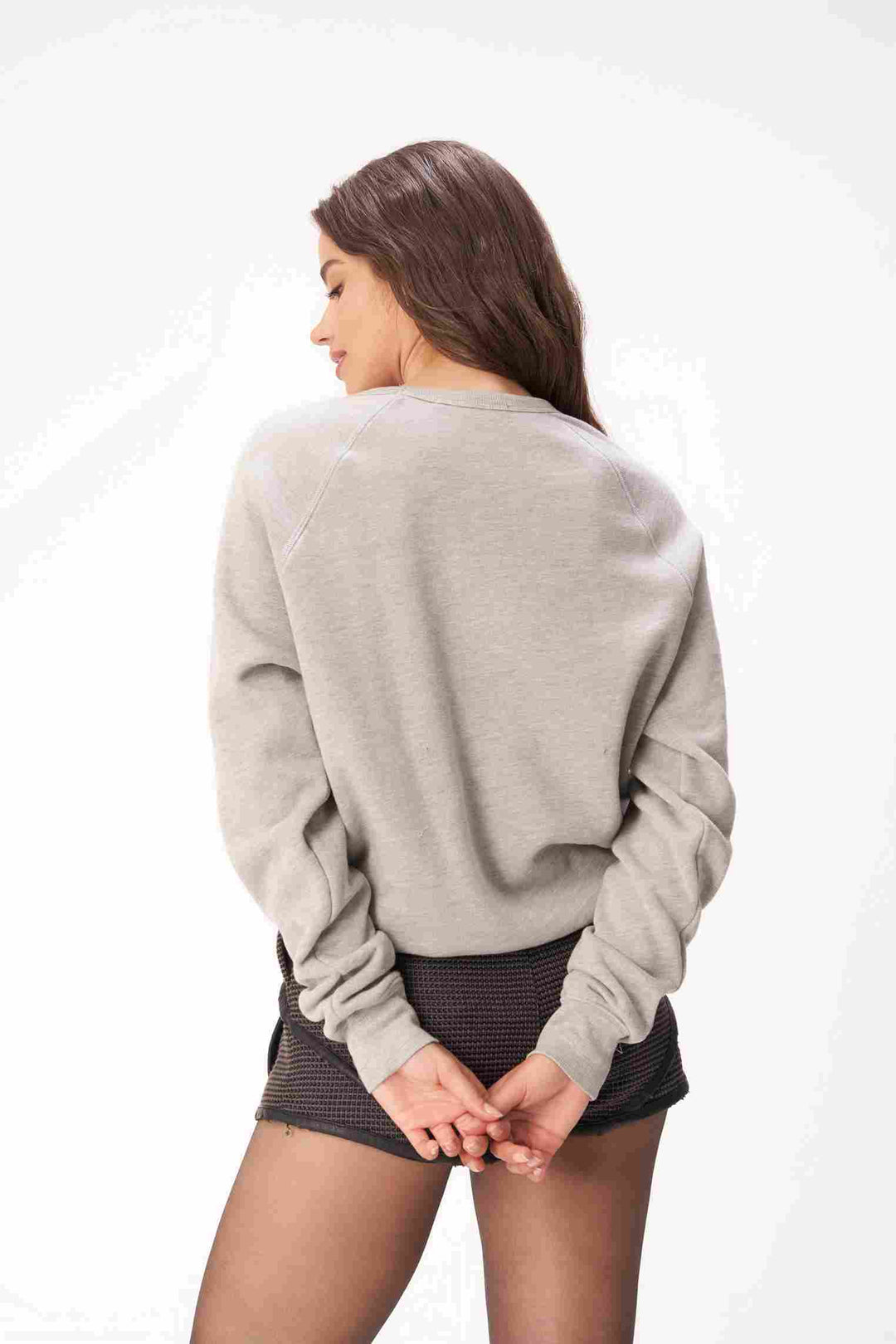 TEAM NICE/NAUGHTY REVERSIBLE SWEATSHIRT-HEATHER GREY - Kingfisher Road - Online Boutique
