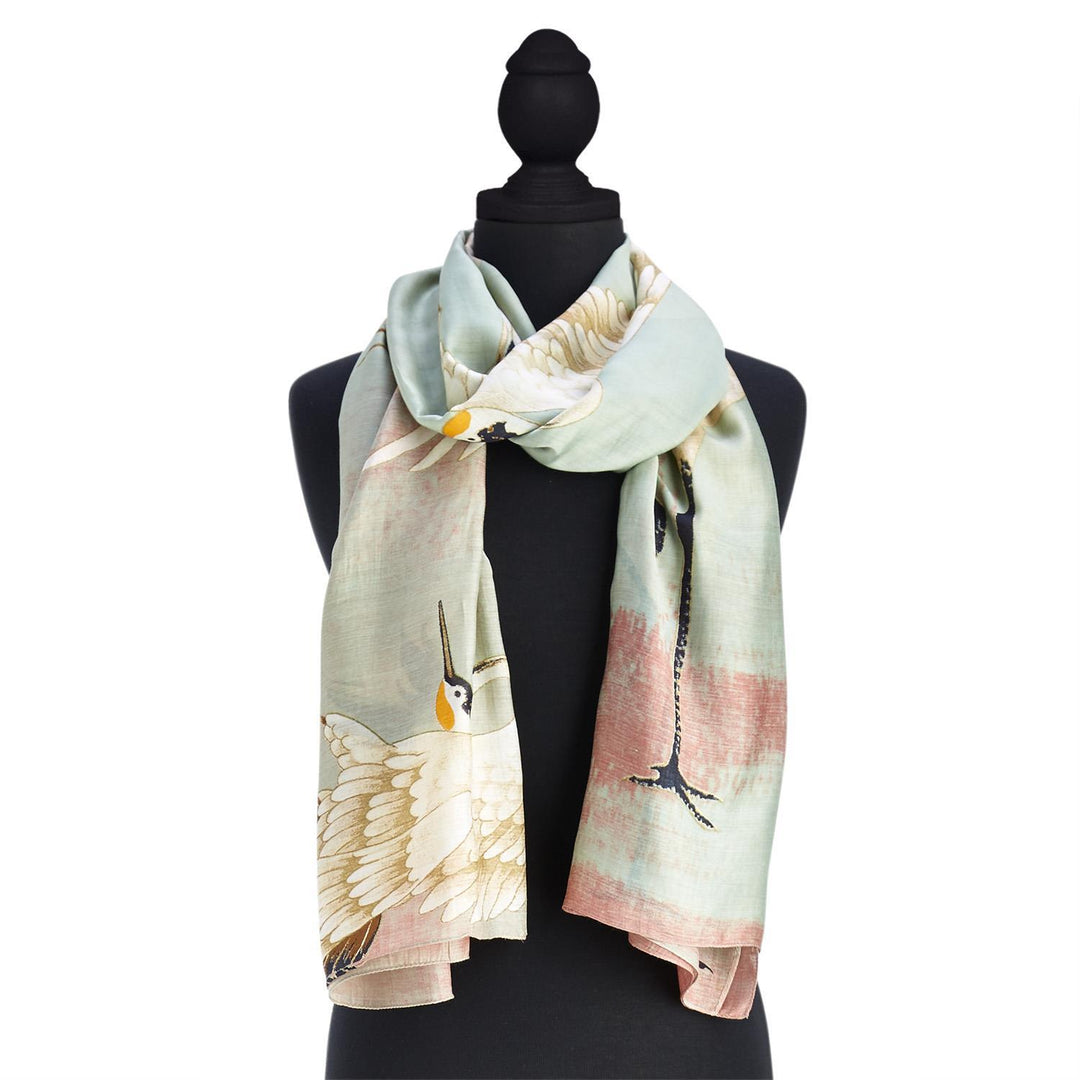 HERON LIGHTWEIGHT PRINT SCARF - Kingfisher Road - Online Boutique