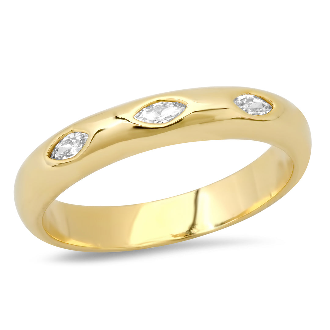 MARQUIS STONE DOME BAND RING