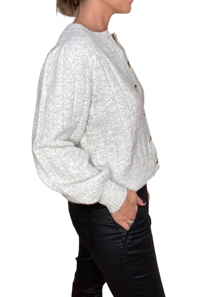 GRIS CLAIR VANILLE CARDIGAN - Kingfisher Road - Online Boutique