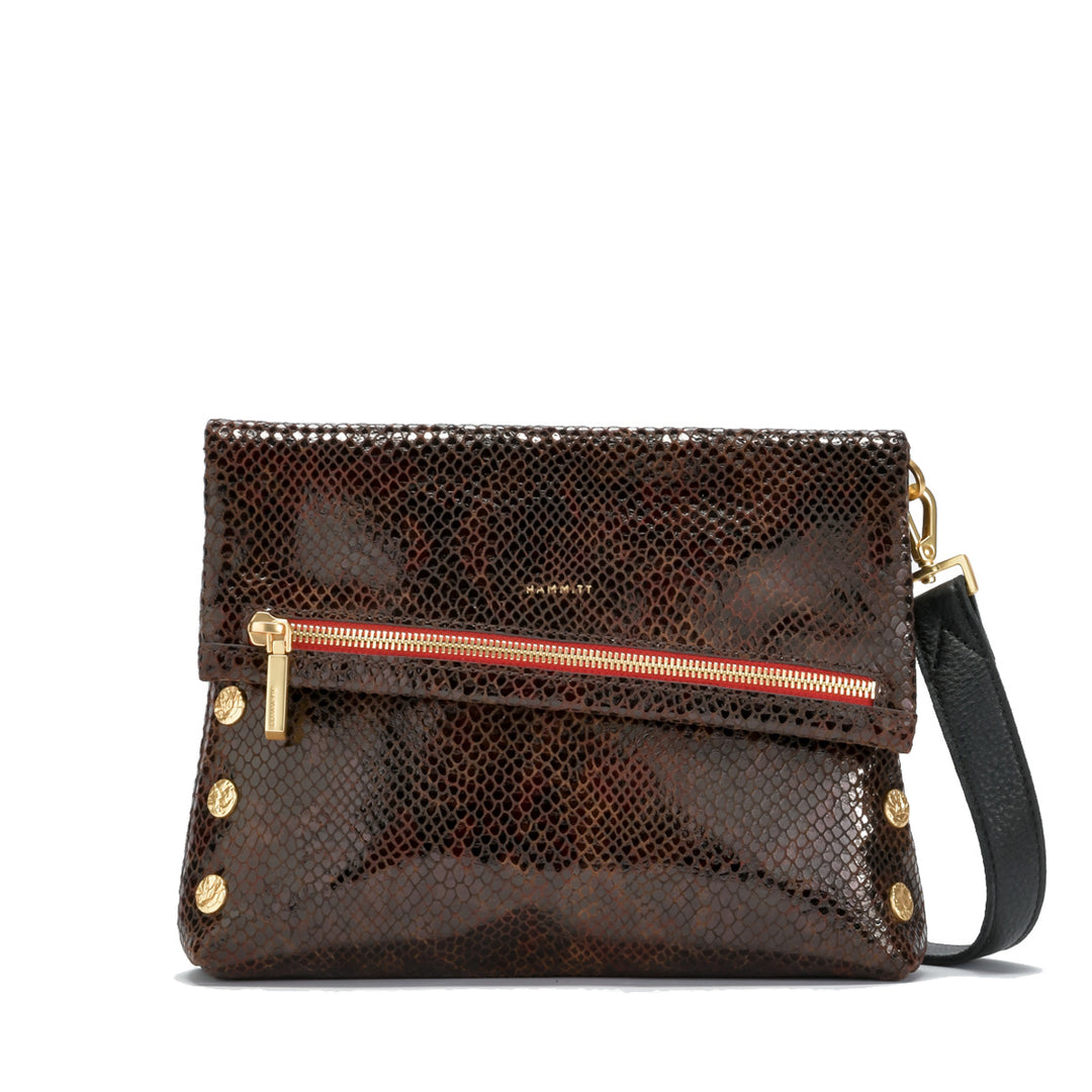 VIP MEDIUM - PAINTED RATTLE, GOLD/RED - Kingfisher Road - Online Boutique