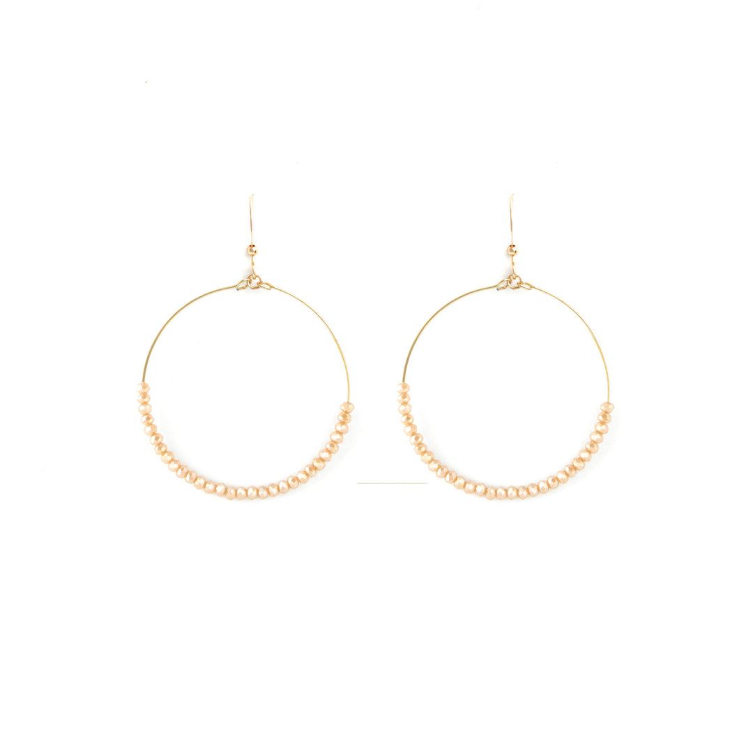 OPEN CIRCLE CRYSTAL EARRING - Kingfisher Road - Online Boutique