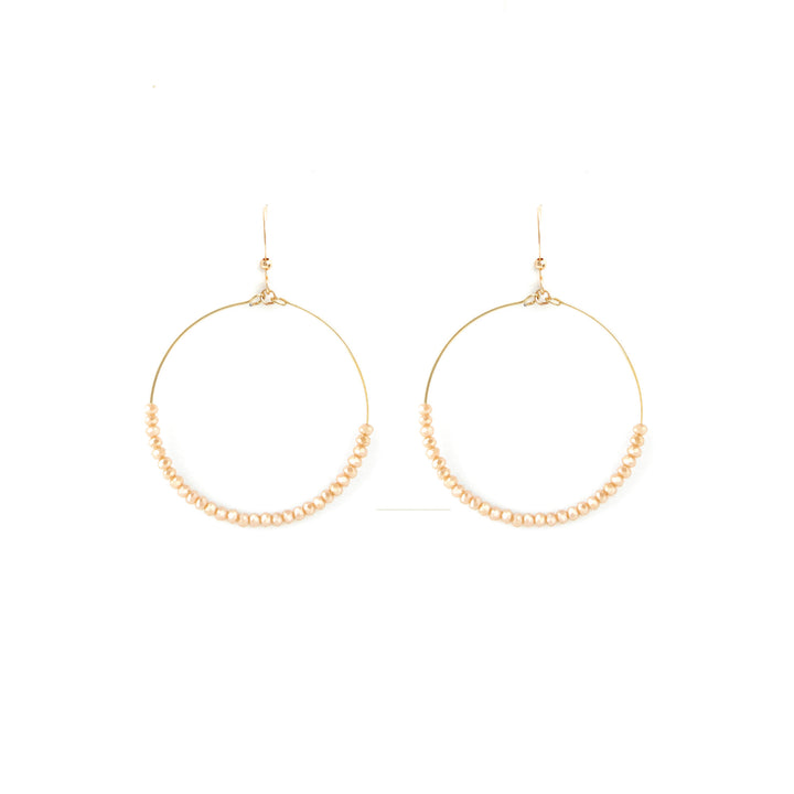 OPEN CIRCLE CRYSTAL EARRING - Kingfisher Road - Online Boutique