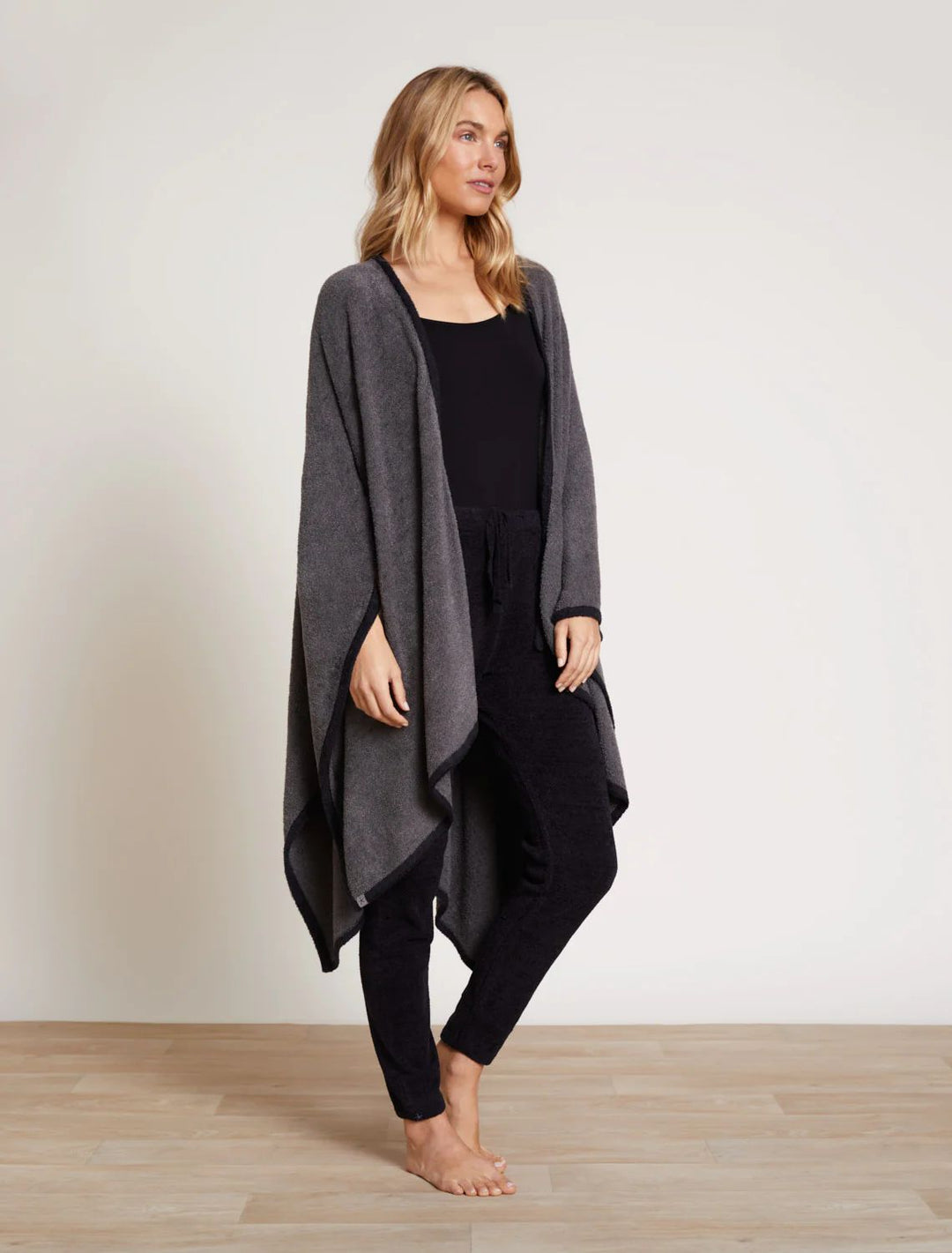 COZY CHIC LITE BORDERED WRAP-MINIERAL BLACK - Kingfisher Road - Online Boutique