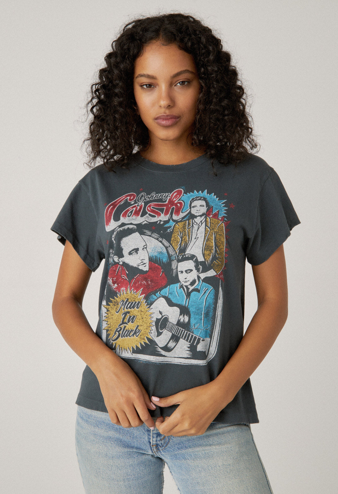 JOHNNY CASH MAN IN BLACK TOUR TEE - Kingfisher Road - Online Boutique