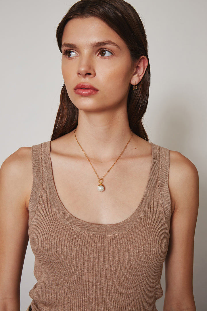 WHITE PEARL BAROQUE DROP NECKLACE - Kingfisher Road - Online Boutique