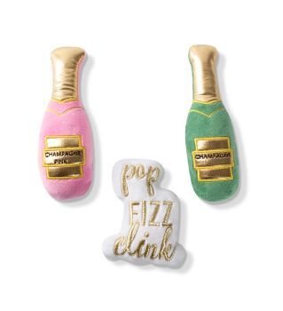 CHAMPAGNE 3pc  SMALL DOG TOY SET - Kingfisher Road - Online Boutique