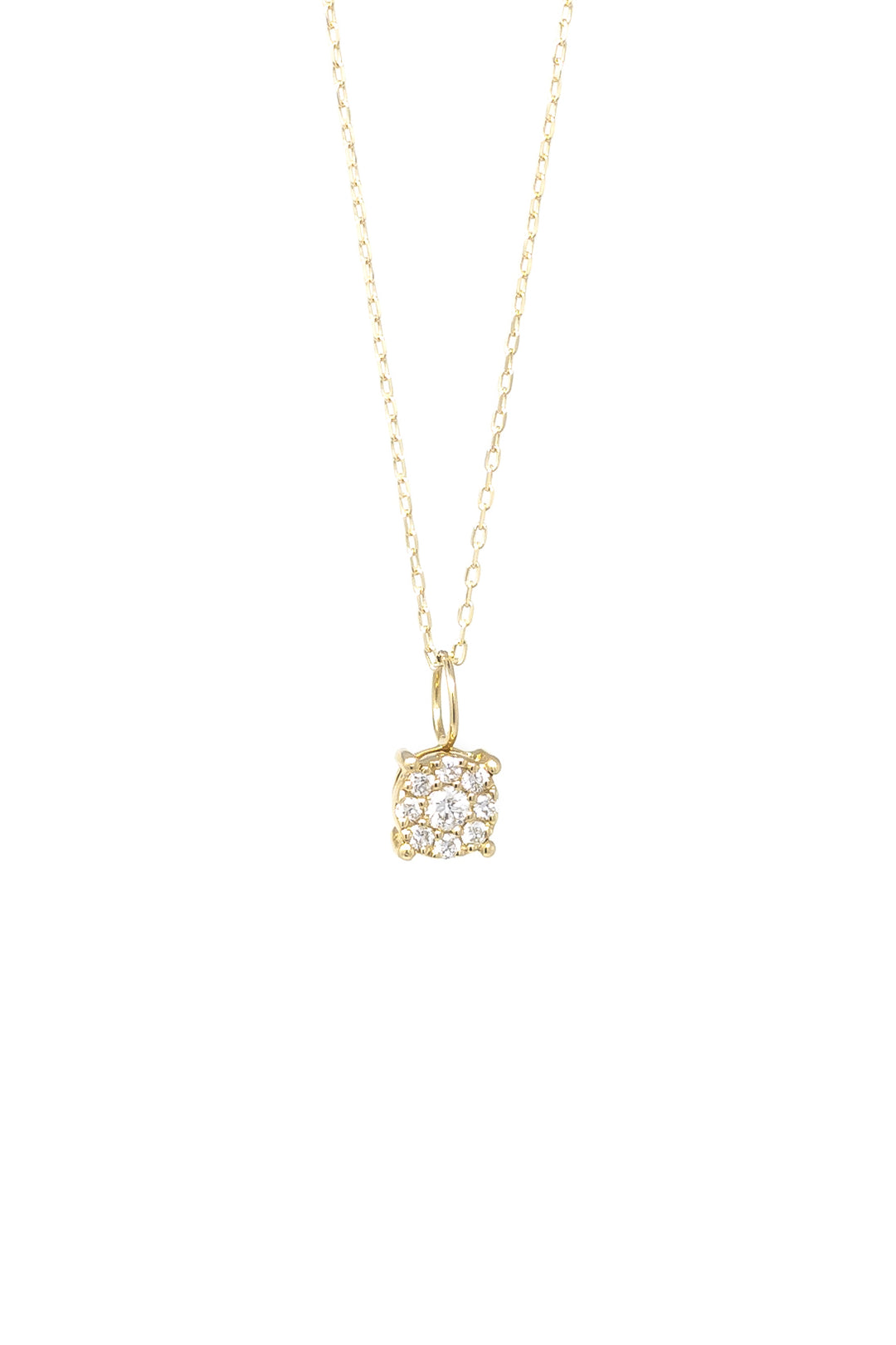 .15ct DIAMOND ROUND CLUSTER SET PENDANT NECKLACE - Kingfisher Road - Online Boutique