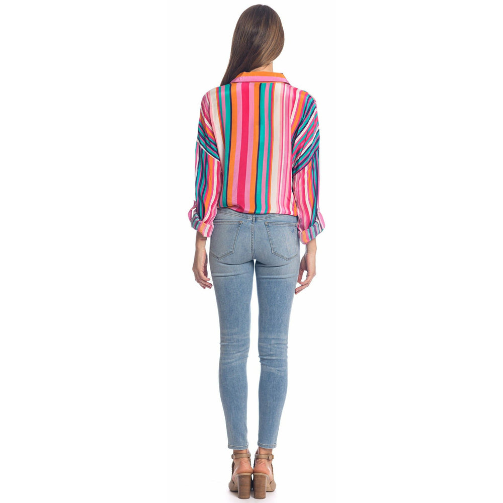 MULTI STRIPE TIE FRONT KENNEDY - Kingfisher Road - Online Boutique