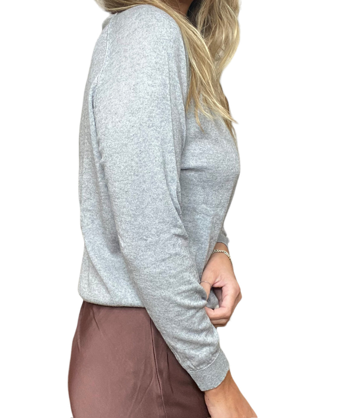 CREW NECK SWEATER-GRIGIO - Kingfisher Road - Online Boutique