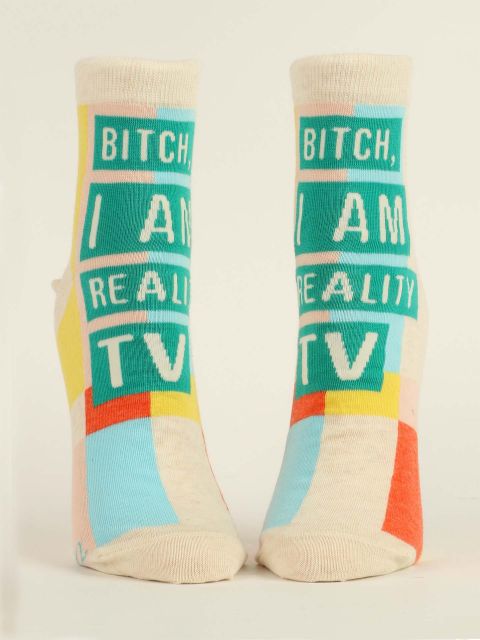BITCH, I AM REALITY TV ANKLE  SOCKS - Kingfisher Road - Online Boutique