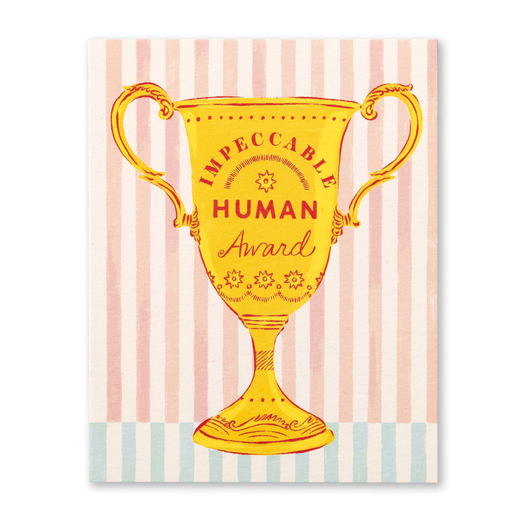 IMPECCABLE HUMAN AWARD CARD - Kingfisher Road - Online Boutique