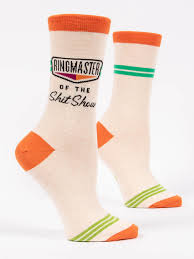 Ringmaster Of The Shit Show Women's Crew Socks - Kingfisher Road - Online Boutique