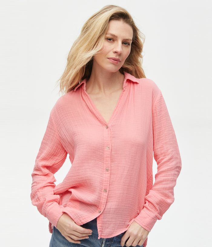 LEO BUTTON DOWN - ROSE - Kingfisher Road - Online Boutique