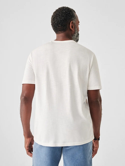 SUN-WASHED POCKET TEE - WHITE - Kingfisher Road - Online Boutique