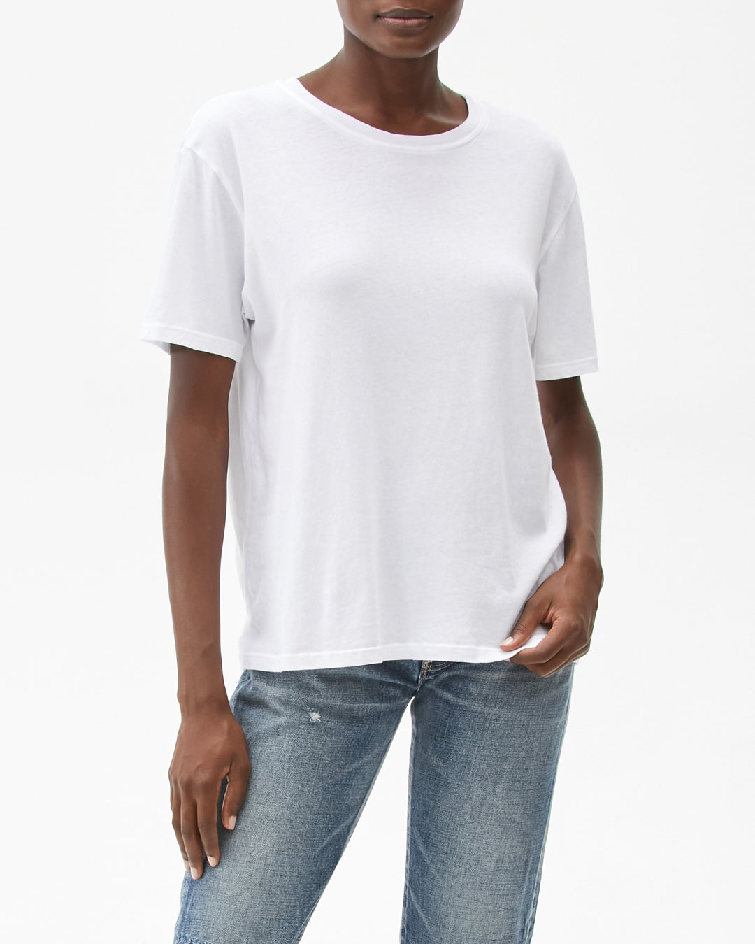 LAUREN RELAXED FIT TEE - WHITE - Kingfisher Road - Online Boutique