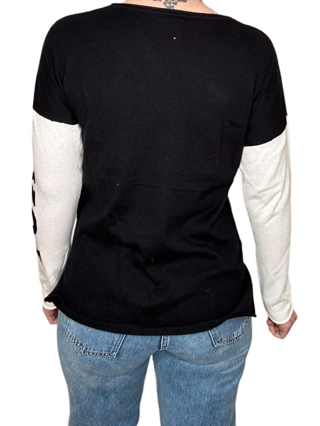 LOVE SLEEVE BLACK SWEATER - Kingfisher Road - Online Boutique