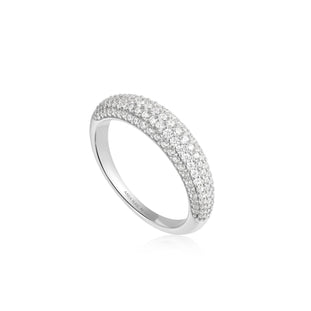 PAVE DOME RING-SILVER - Kingfisher Road - Online Boutique