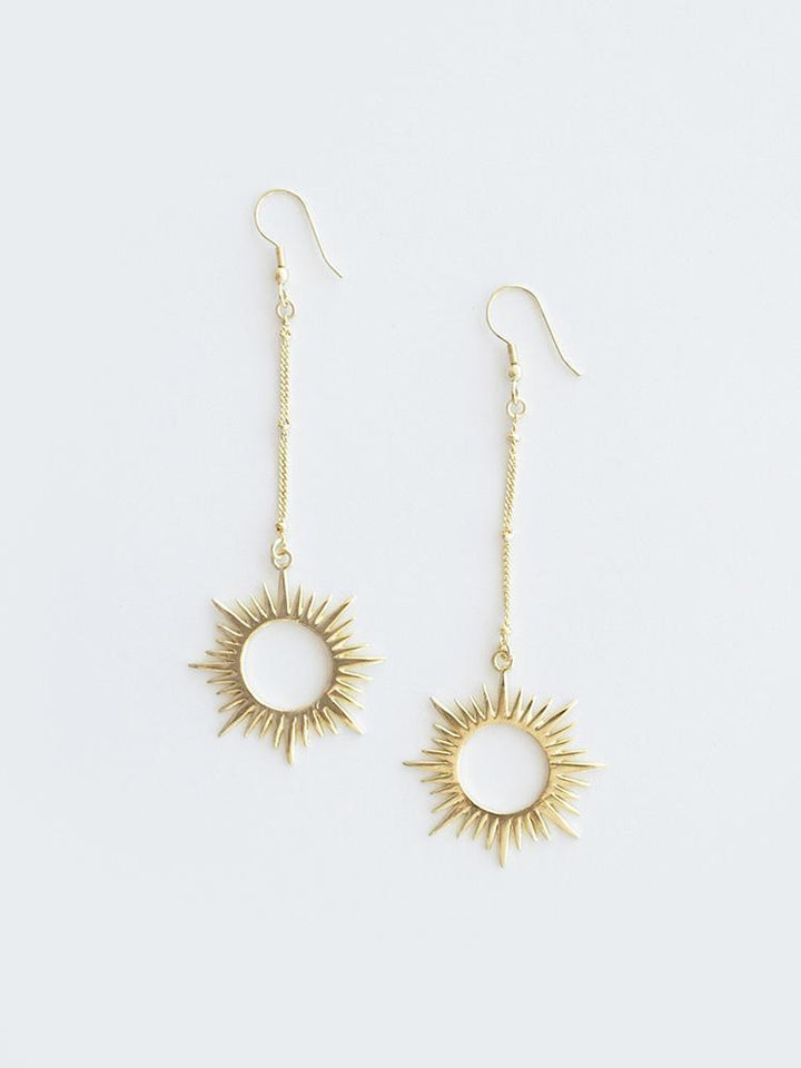 Gold Ethereal Drop Earrings - Kingfisher Road - Online Boutique