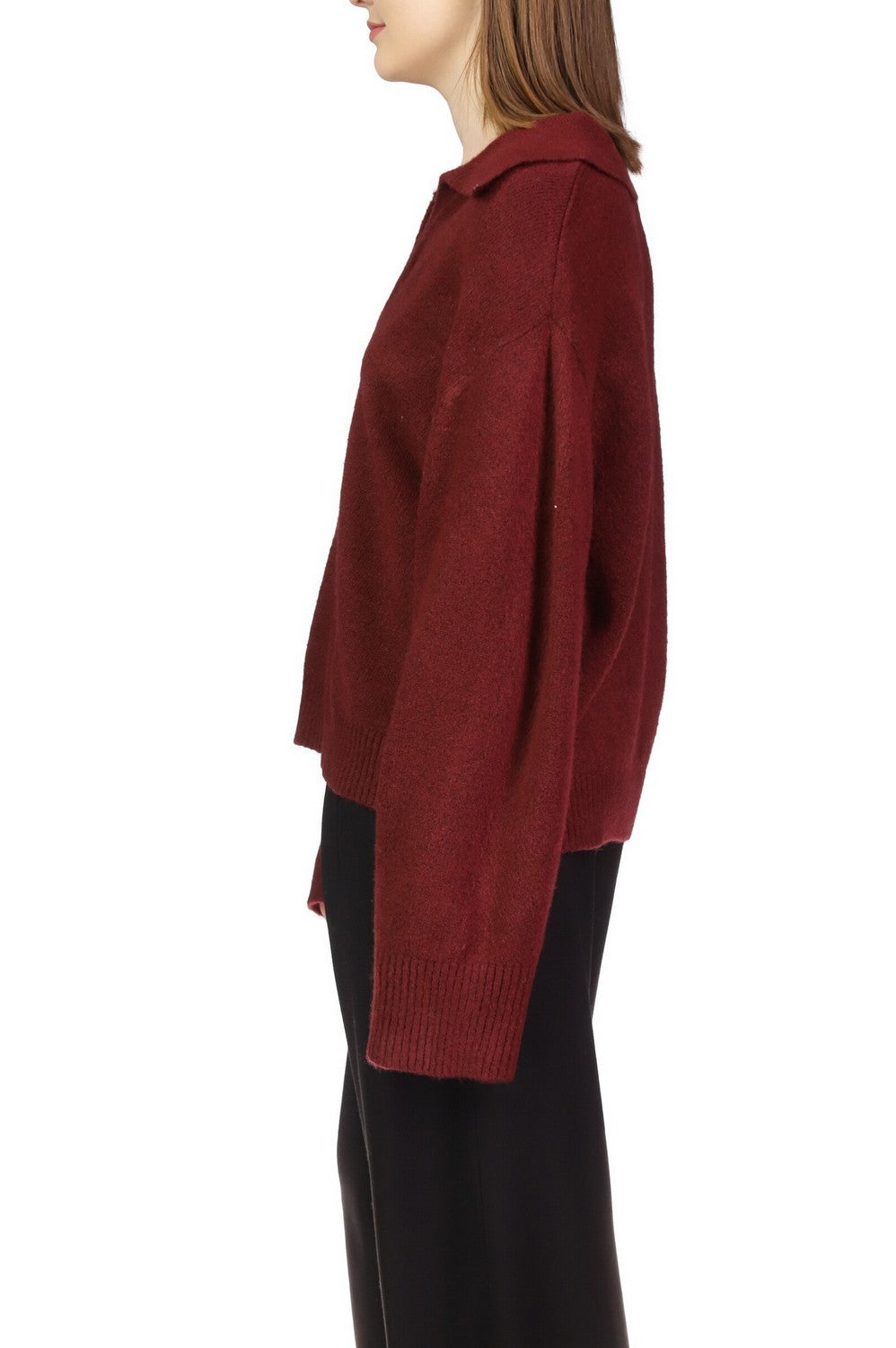 JOHNNY COLLARED SWEATER - SUGAR PLUM - Kingfisher Road - Online Boutique