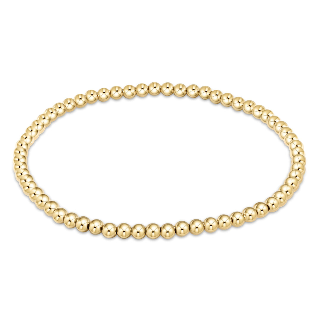 3mm  CLASSIC GOLD BEAD BRACELET - Kingfisher Road - Online Boutique