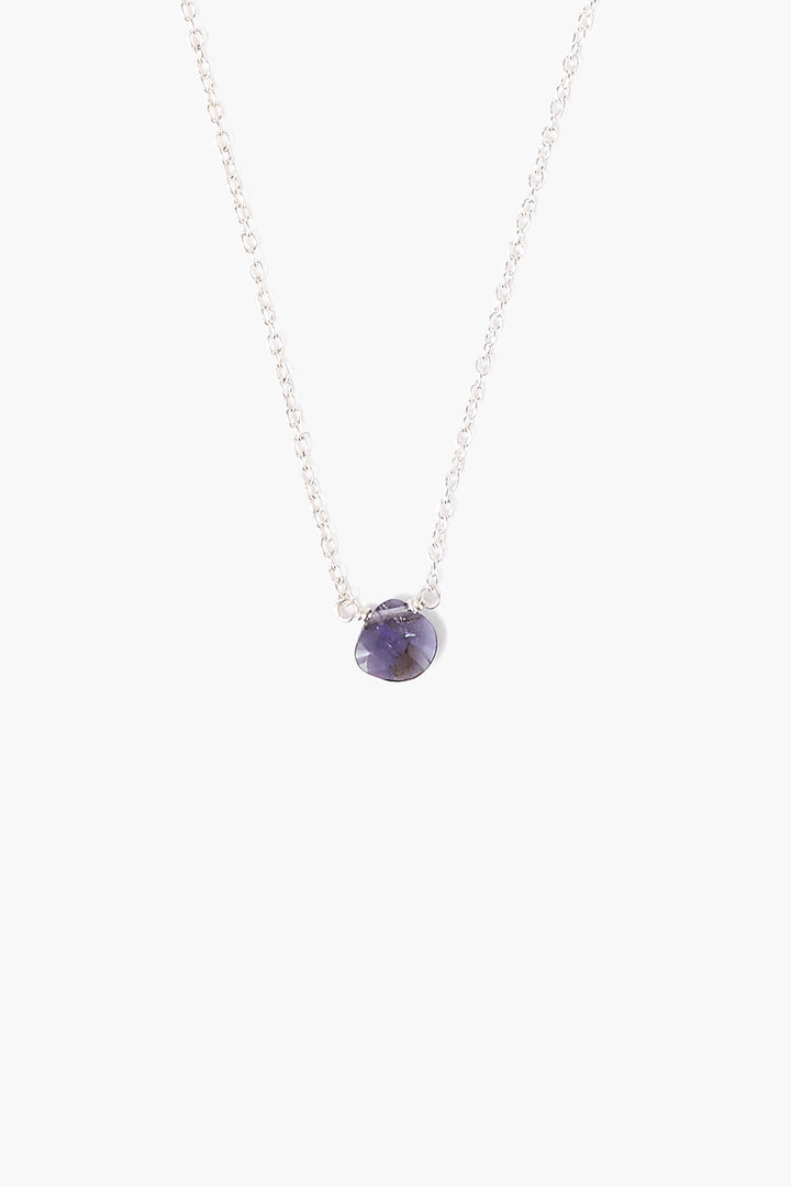 IOLITE STONE NECKLACE - Kingfisher Road - Online Boutique