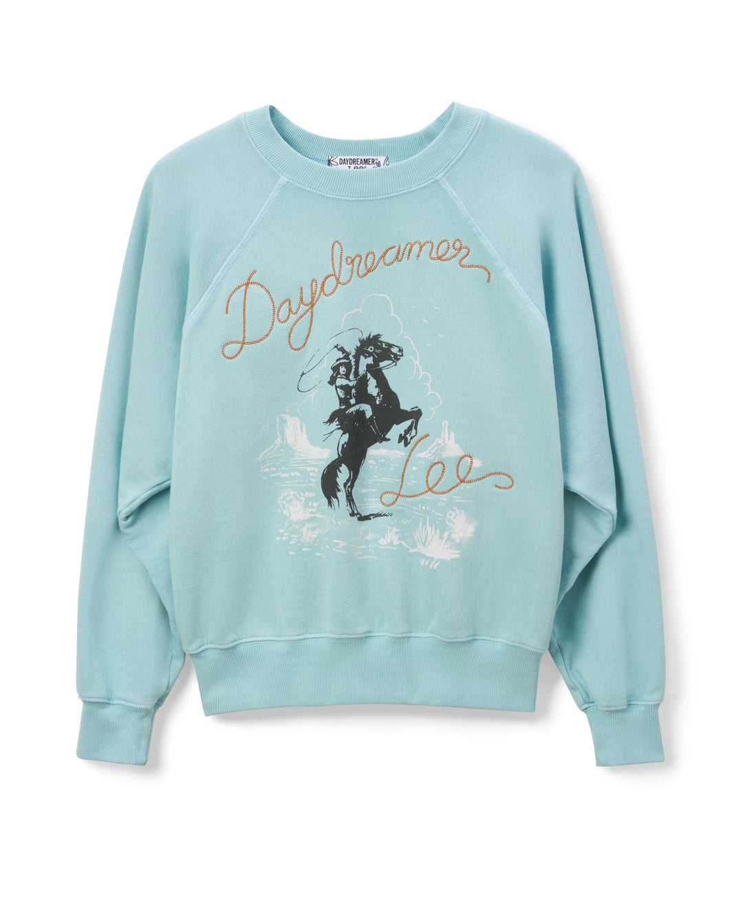 DAYDREAMER X LEE MONUMENT RAGLAN CREW-ICY MOON - Kingfisher Road - Online Boutique