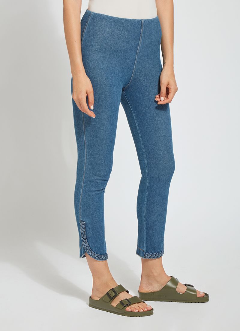 HAPPY HOUR BRAIDED CROP LEGGINGS - Kingfisher Road - Online Boutique