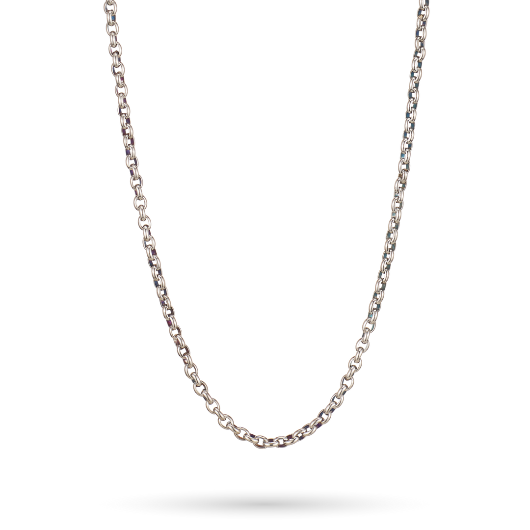 16" MEDIUM ROLO CHAIN-STERLING SILVER - Kingfisher Road - Online Boutique