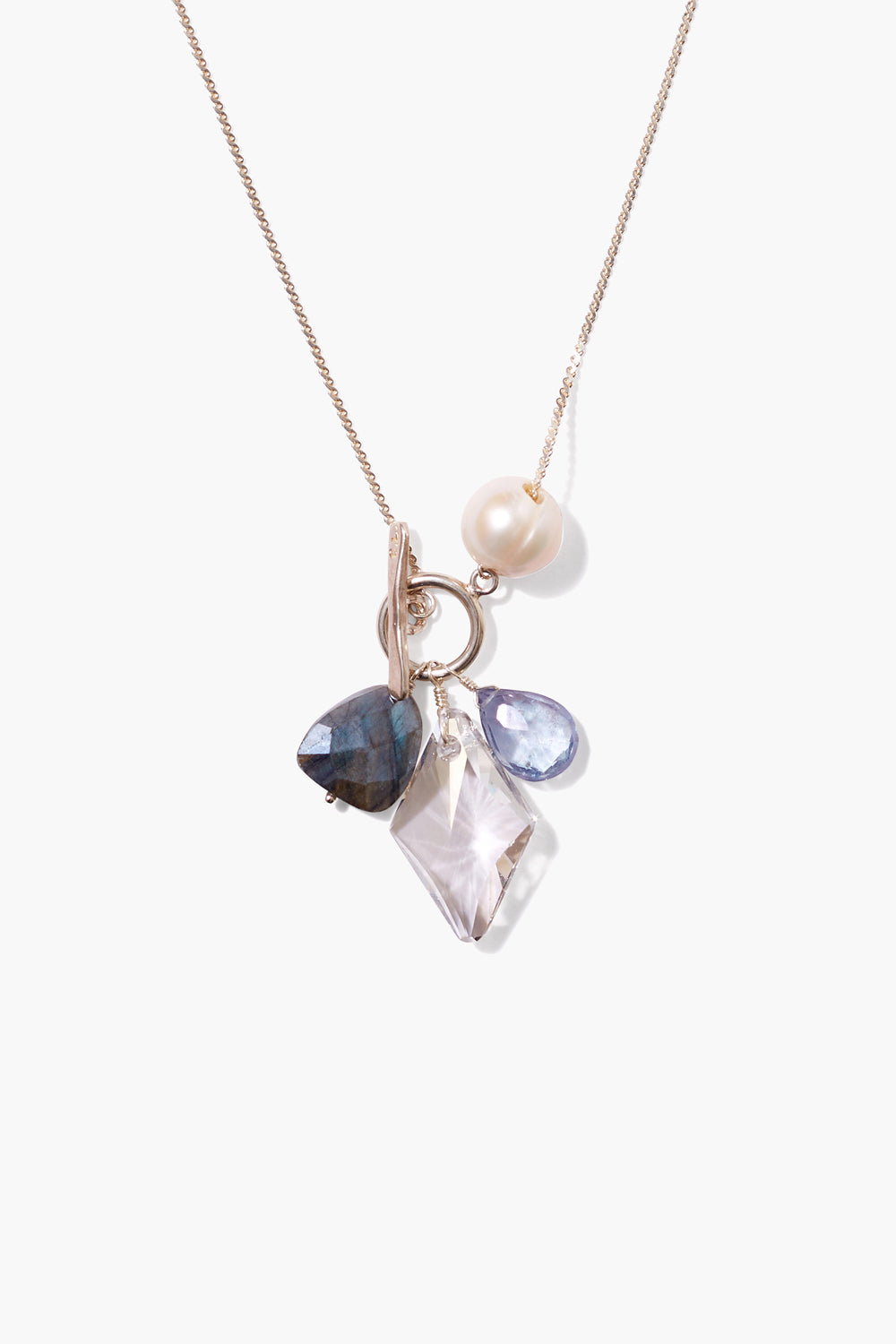 CRYSTAL MIX WITH TOGGLE CLOSURE NECKLACE - Kingfisher Road - Online Boutique