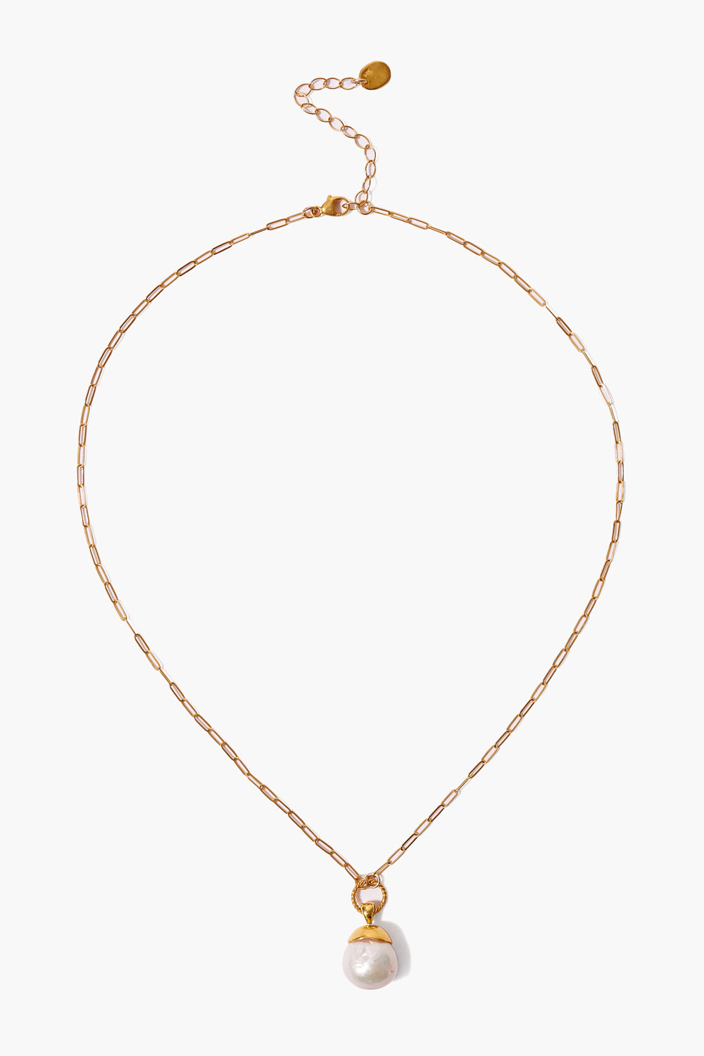 WHITE PEARL BAROQUE DROP NECKLACE - Kingfisher Road - Online Boutique