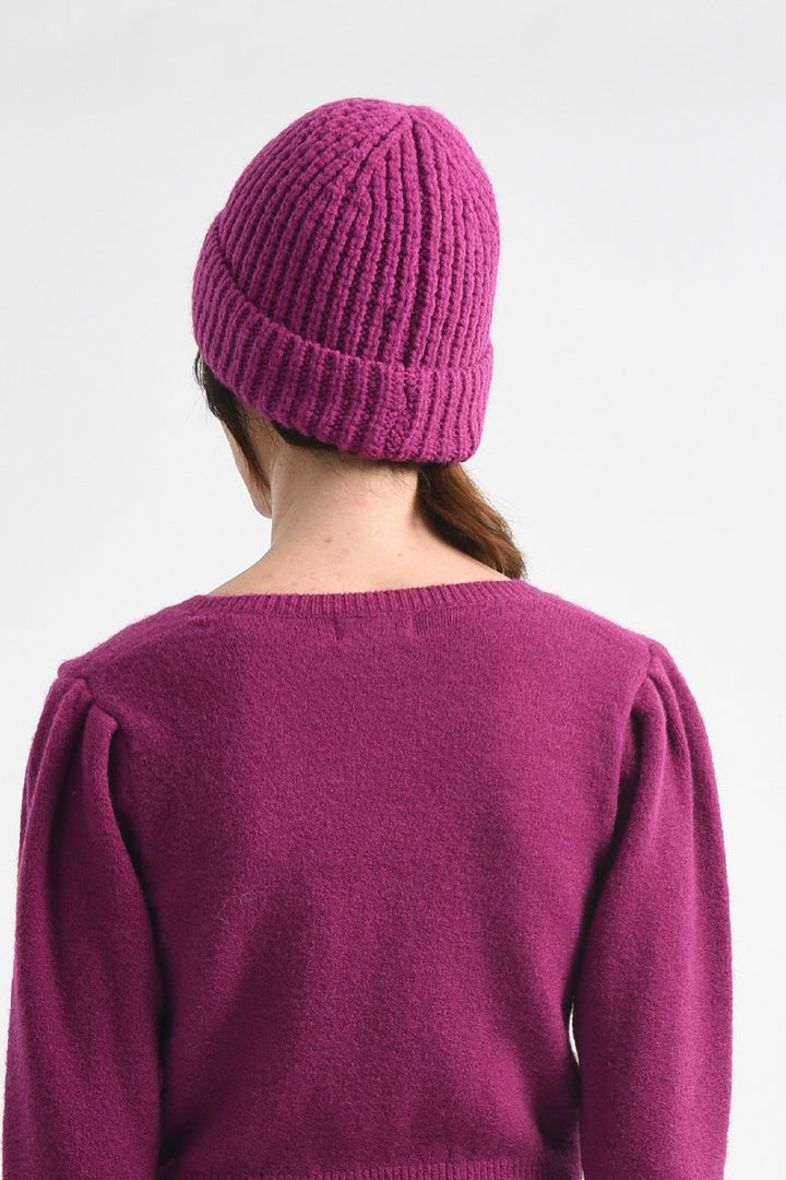 CLASSIC KNIT BEANIE - BOUGAINVILLIER PURPLE - Kingfisher Road - Online Boutique