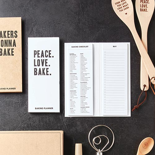 PEACE LOVE BAKE BAKING PLANNER - Kingfisher Road - Online Boutique