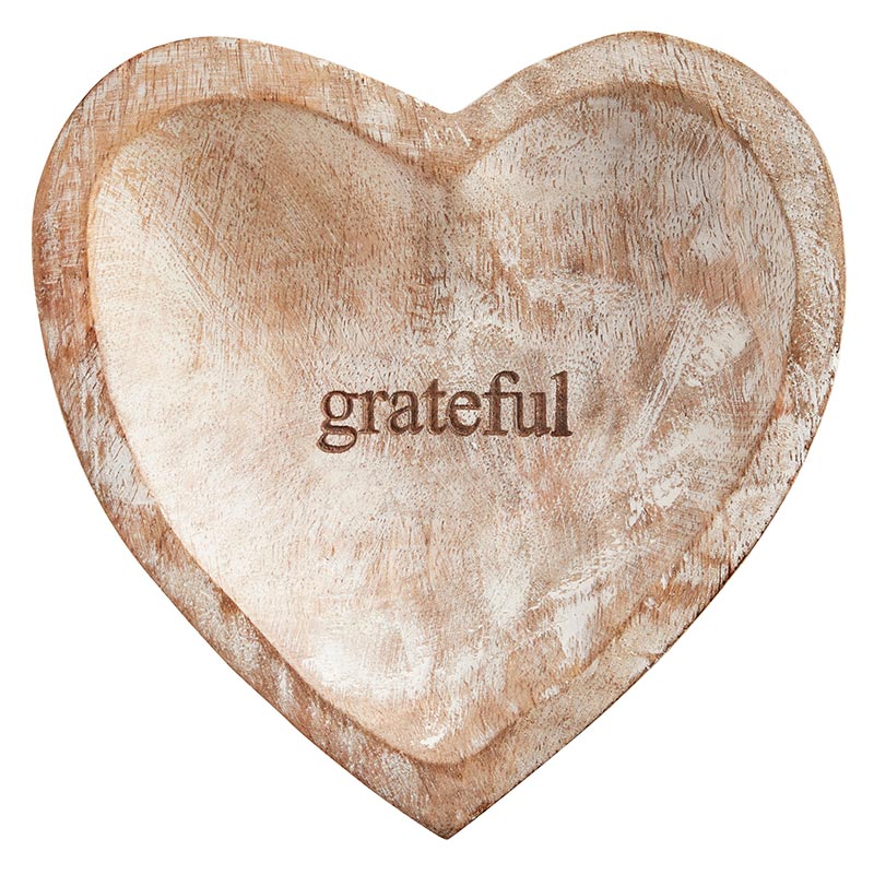 GRATEFUL WOOD HEART - Kingfisher Road - Online Boutique