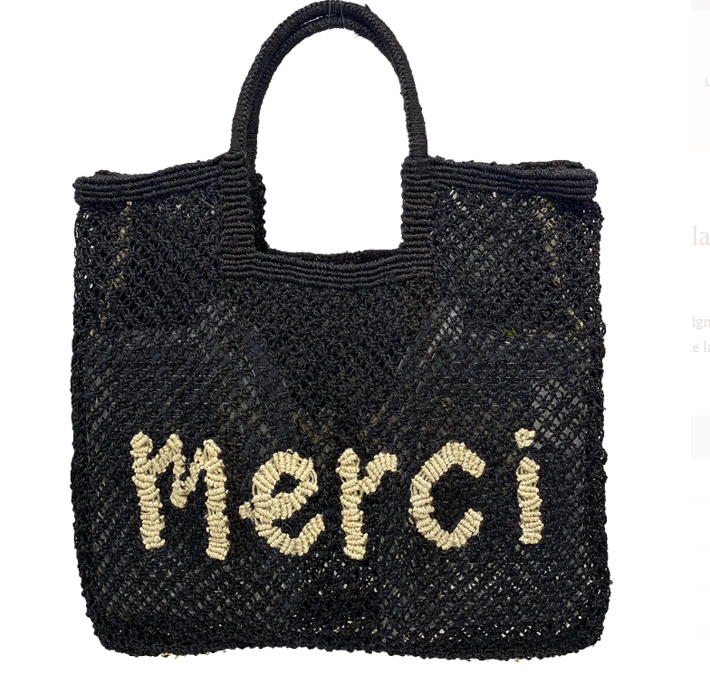 NATURAL STELLA MERCI ONE SIZE JUTE TOTE - Kingfisher Road - Online Boutique