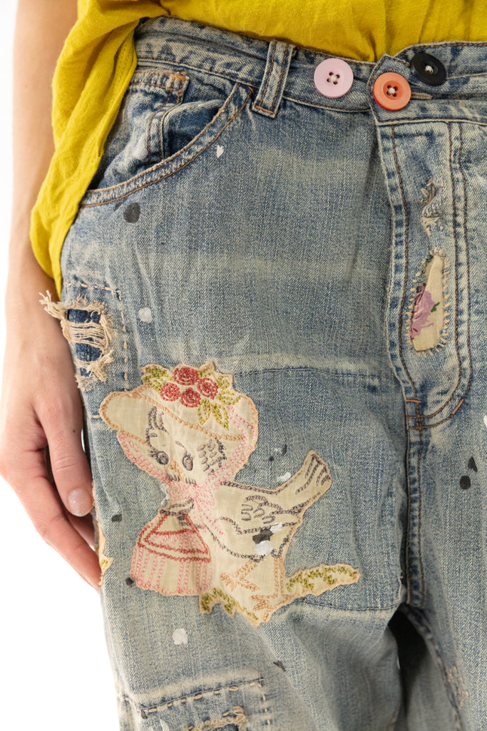 BE A POEM MINERS DENIMS-WASHED INDIGO - Kingfisher Road - Online Boutique