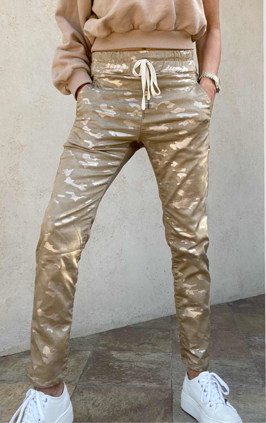 SHELY-GOLD/BEIGE CAMO - Kingfisher Road - Online Boutique