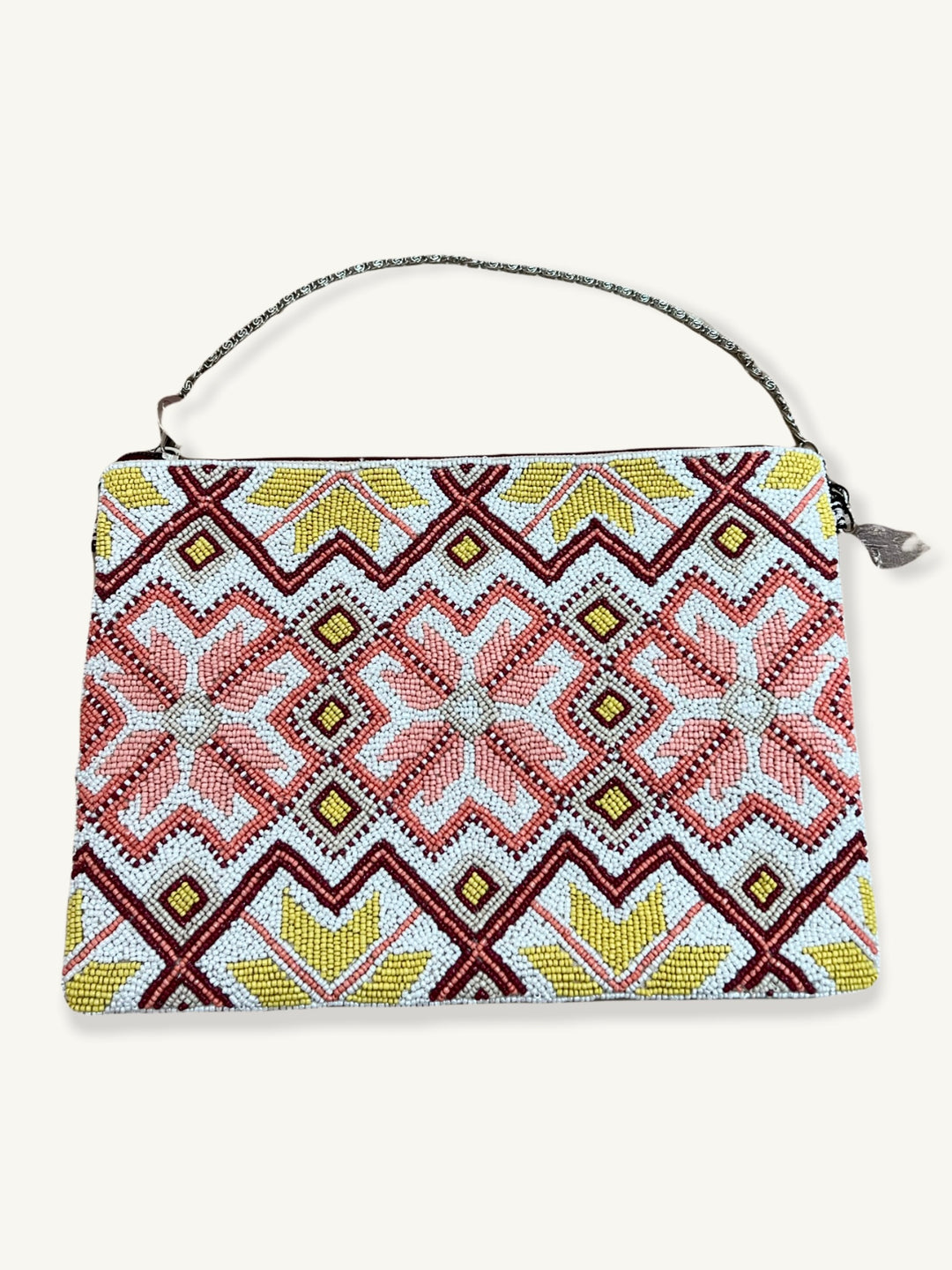 FAIR ISLE EMBELLISHED CLUTCH - Kingfisher Road - Online Boutique