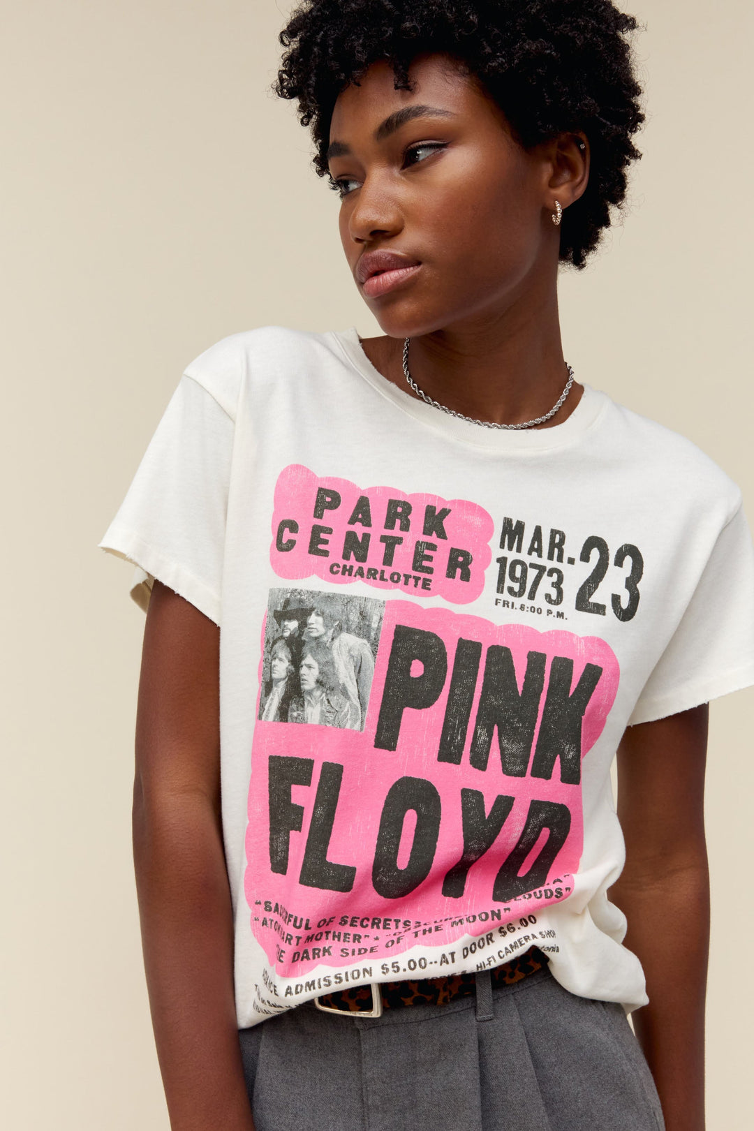 PINK FLYOD 1973 FLYER TOUR TEE-STONE VINTAGE - Kingfisher Road - Online Boutique